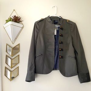 The Limited Olive Military Jacket Medium